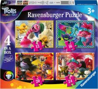 Ravensburger 5059 - Trolls 2 World Tour 4-In-1-Box Puzzles