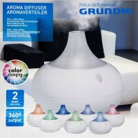 Grundig - Aroma-Diffusor mit USB LED Licht 8 Farben