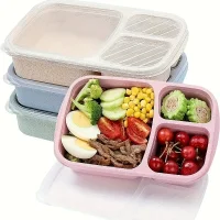 Wiederverwendbare Bento-Snackbox - Lunchbox - 3...
