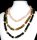 1 x Schmuckset Halskette und Ohrh&auml;nger aus Natursteinperlen