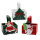 Weihnachtsk&ouml;rbchen aus Holz 3er Set ja ca. 6 x 5 cm