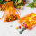 100 x Organza Schmuck Beutel  Orange ca. 17 x 14 cm - Sonderpreis-