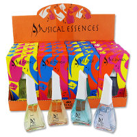 16 x Musical Essences - 1 Verkaufsdisplay mit 16 Flaschen + 4 Tester Gratis