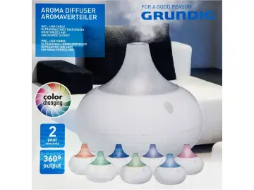 Grundig - Aroma-Diffusor mit USB LED Licht 8 Farben
